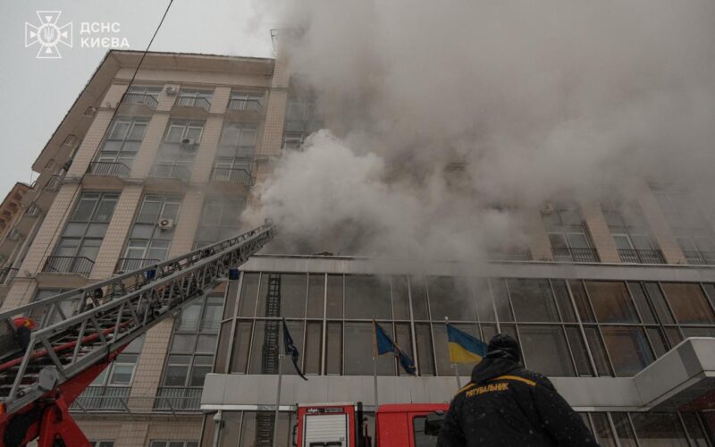 У центрі Києва горів готель