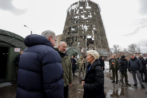 Лідерам ЄС показали пошкоджену київську ТЕЦ