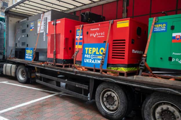 Київ отримав 16 генераторів від Словаччини вартістю 166 тисяч євро