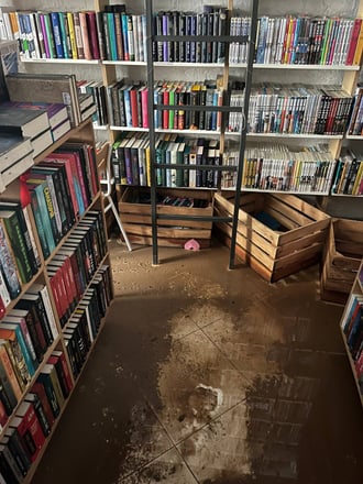 Прорив опалення затопив книги на 1,7 млн грн у київській книгарні «Моя книжкова полиця»