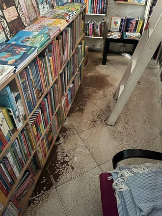 Прорив опалення затопив книги на 1,7 млн грн у київській книгарні «Моя книжкова полиця»