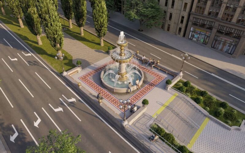 На перетині бульвару Шевченка і вулиці Хрещатик облаштують доступний сучасний громадський простір