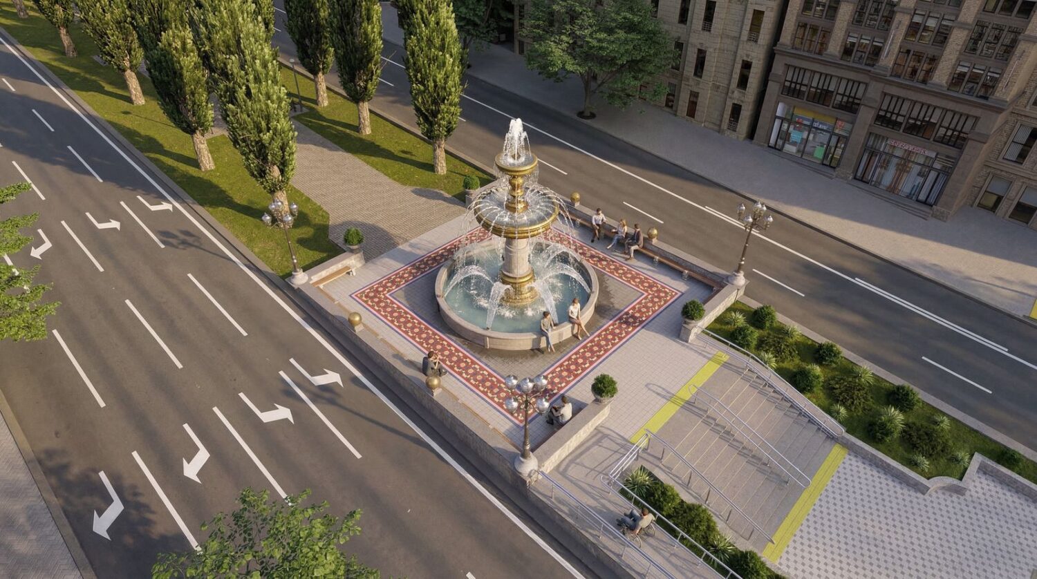 На перетині бульвару Шевченка і вулиці Хрещатик облаштують доступний сучасний громадський простір