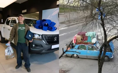 Гороховський подарував авто переселенцю - новий Peugeot Landtrek