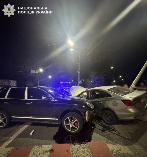 П'яний водій Porsche спричинив ДТП у Білоцерківській: затримано