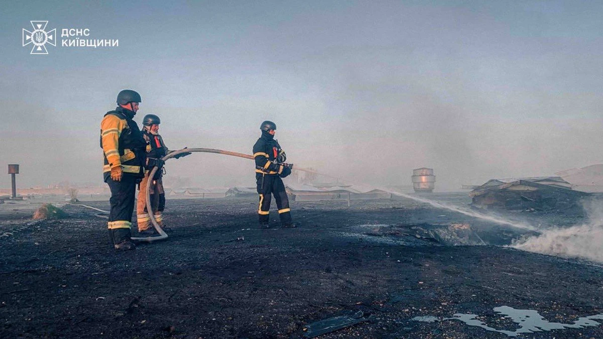 Атака на Київщину: дрони завдали ударів по Білій Церкві та Обухівщині