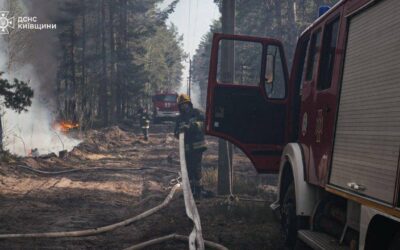 У Зоні відчуження на Київщині гасять пожежу площею 1100 гектарів