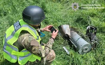 Поліцейські Києва вилучили бойову частину «Герань-2» поблизу проїжджої частини у Шевченківському районі