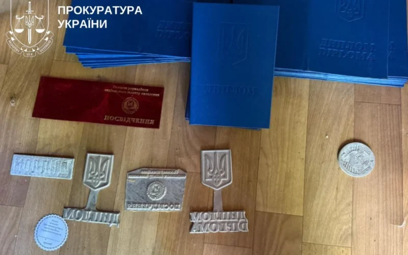 На Київщині ліквідовано масштабне виробництво підроблених документів