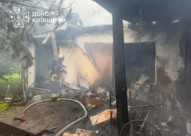 Російська атака БпЛА на Київщину: унаслідок обстрілів двоє людей дістали поранення