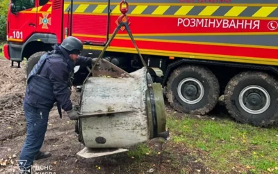 У Києві сапери вилучили залишки російської ракети «Іскандер-М»