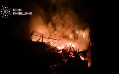 Атака БпЛА на Київщину: у Бучанському районі врятували двох людей (відео)