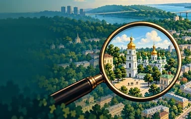 Шпилька — впізнай місце в Києві на мапі