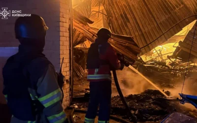 Обстріл Гостомеля: чотири людини поранені, спалахнули складські приміщення (відео)